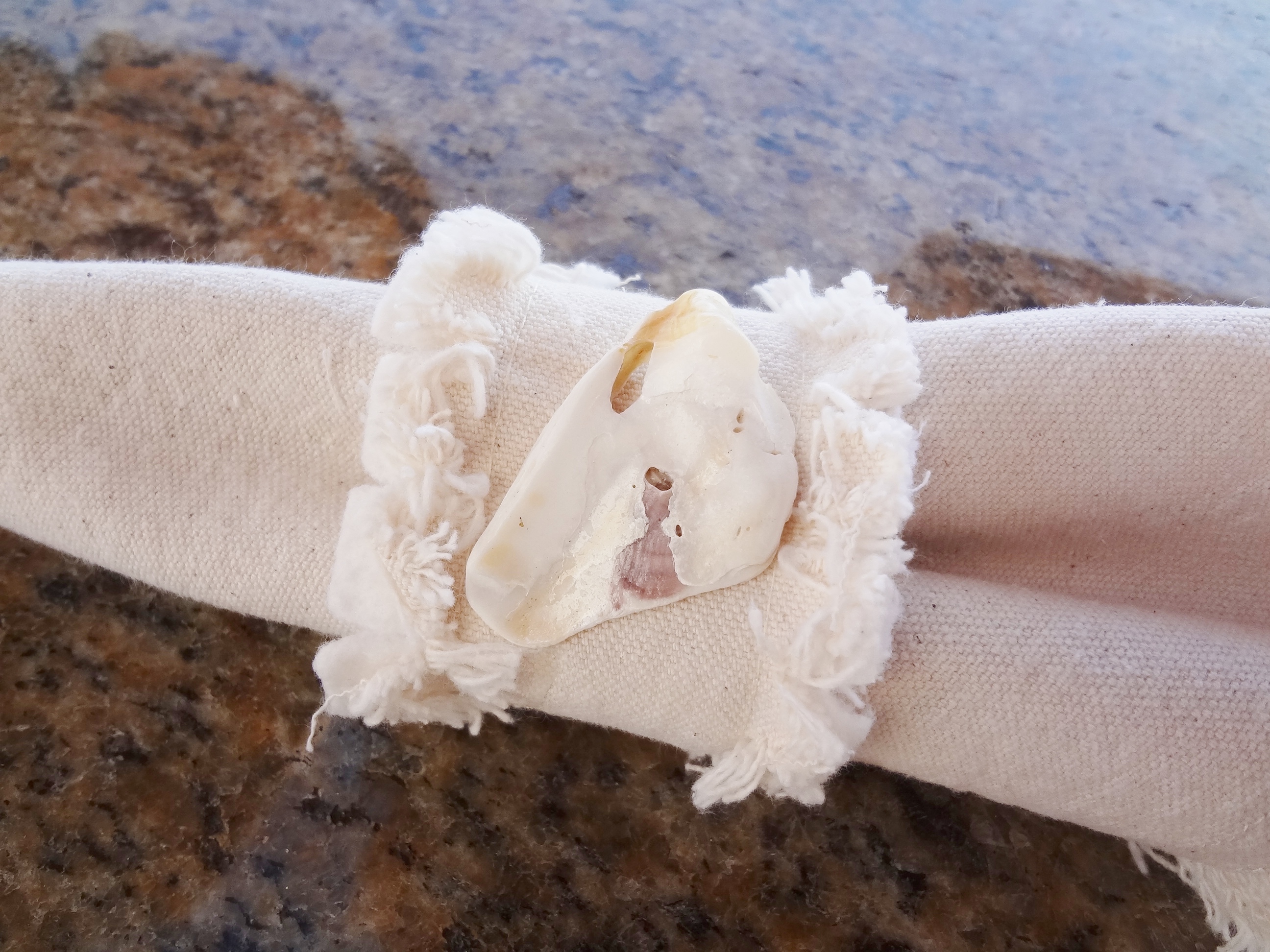 Oyster Shell Napkin Rings (4)