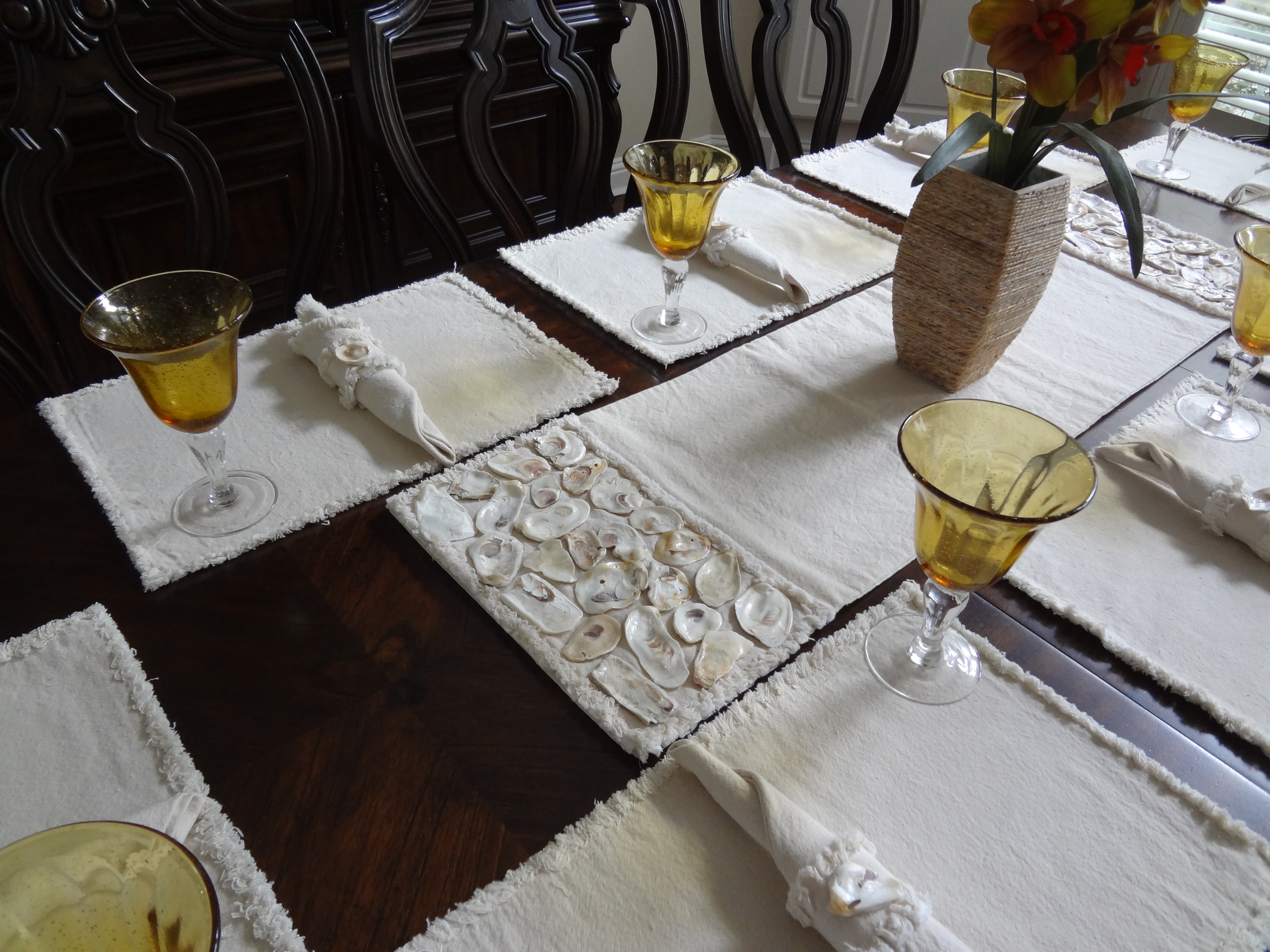 Oyster Shell Table Runner 